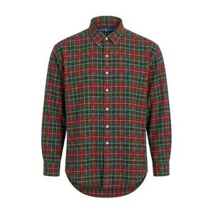 Polo Ralph Lauren Blake Tartan Plaid Shirt Men's Large Red Green Button Down